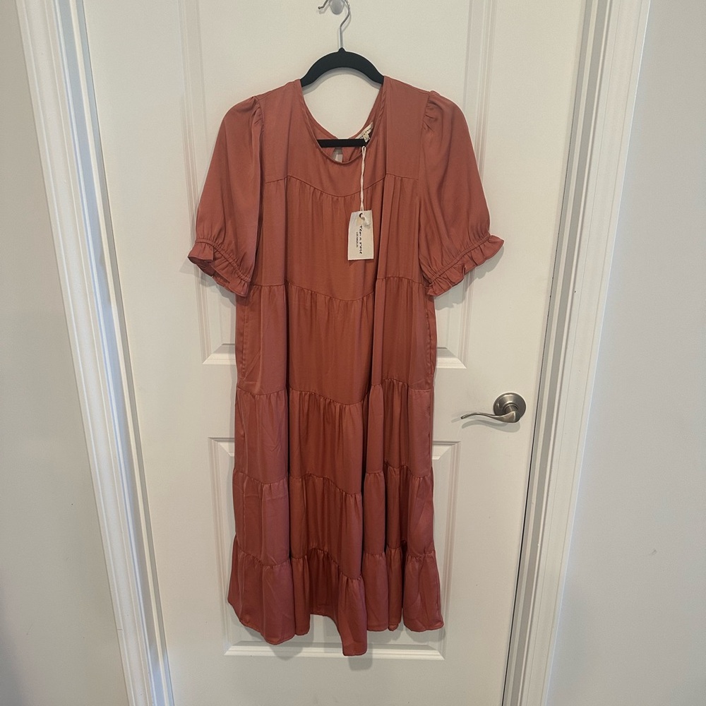 Maternity Tiered Ruffle Dress